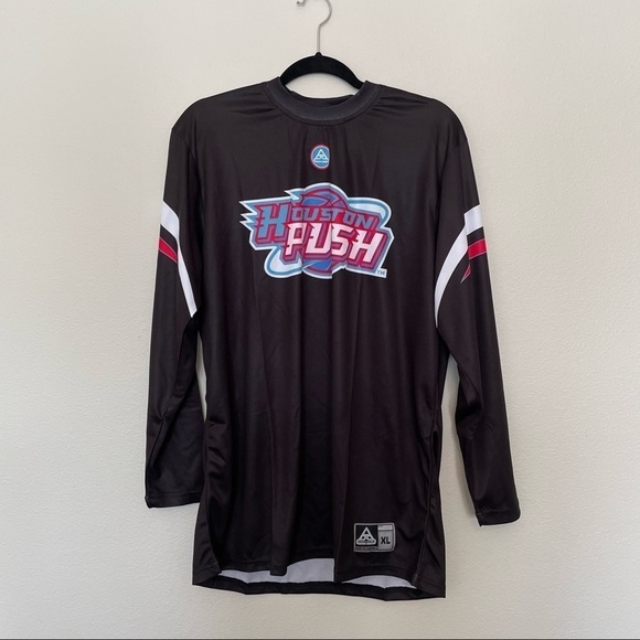 NWT Houston push long sleeve black jersey warmup sz.XL - Picture 1 of 3